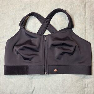 Shefit Flex Sports Bra Medium Impact Black Gold Adjustable 4Luxe